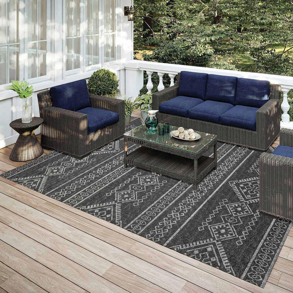 Dalyn Rug Company Sedona SN14 8&#39; x 10&#39; Midnight Indoor/Outdoor Area Performance Rug, , large