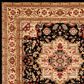 Safavieh Lyndhurst 8" x 10" Black and Beige Area Rug, , large