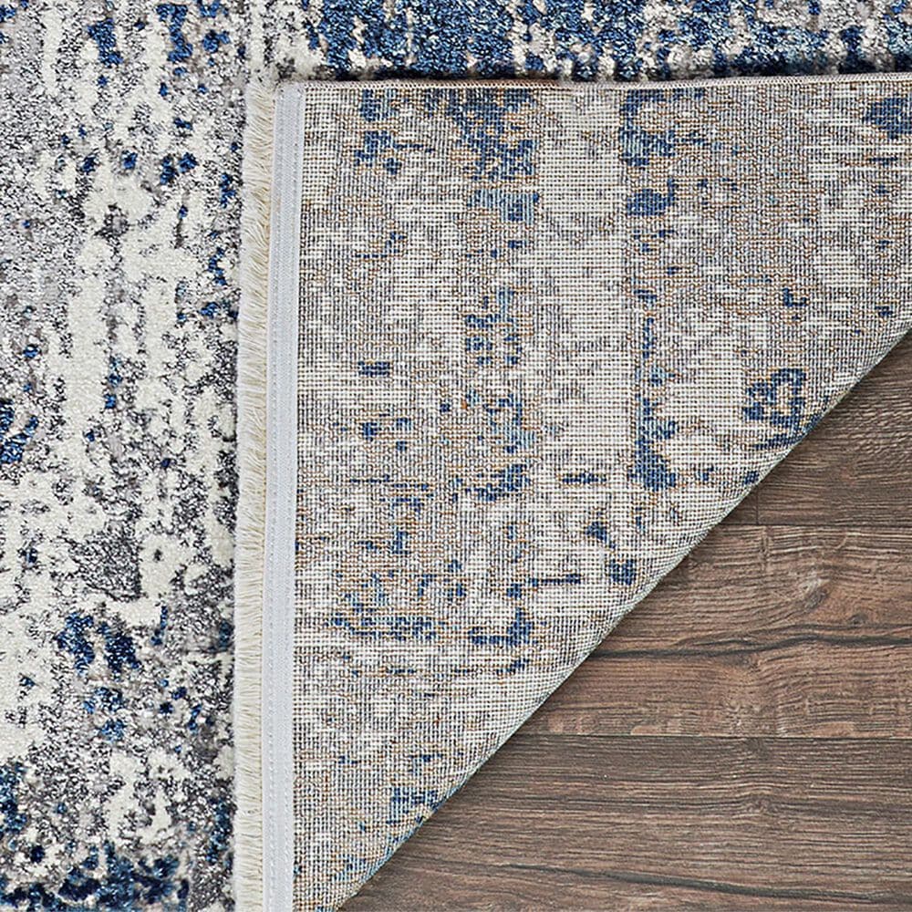 Couristan Marblehead Breccia 3&#39;11&quot; x 5&#39;11&quot; Blue and Grey Area Rug, , large