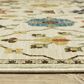 Oriental Weavers Francesca Transitional 5"3" x 7"6" Ivory Area Rug, , large