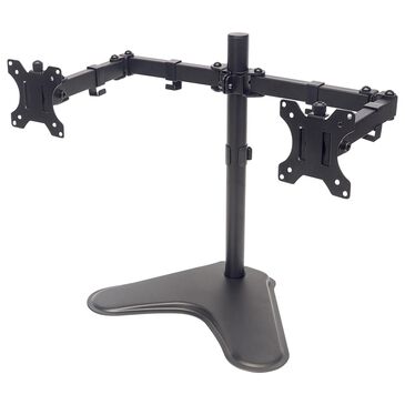 Manhattan Universal Dual Monitor Stand with Double-Link Swing Arms in Black, , large