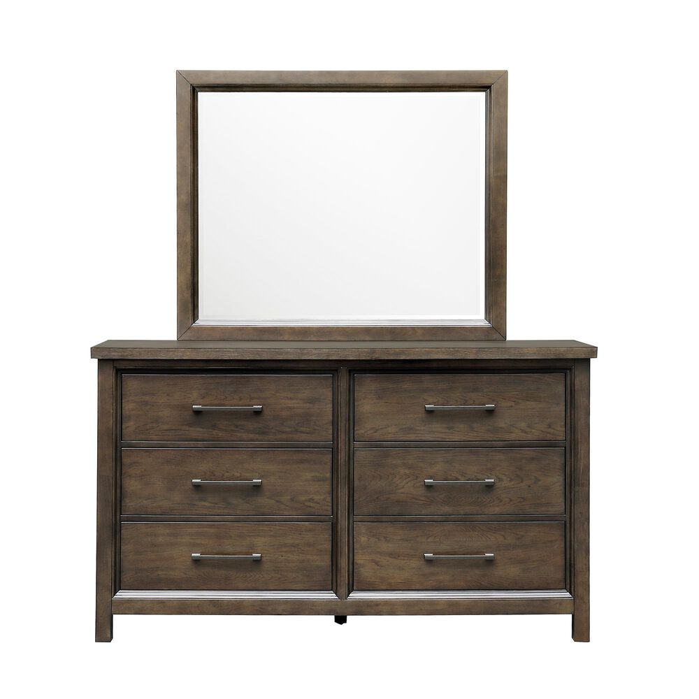 Drew and Jonathan Home Denman 6-Drawer Dresser Only in Dark Brown, , large