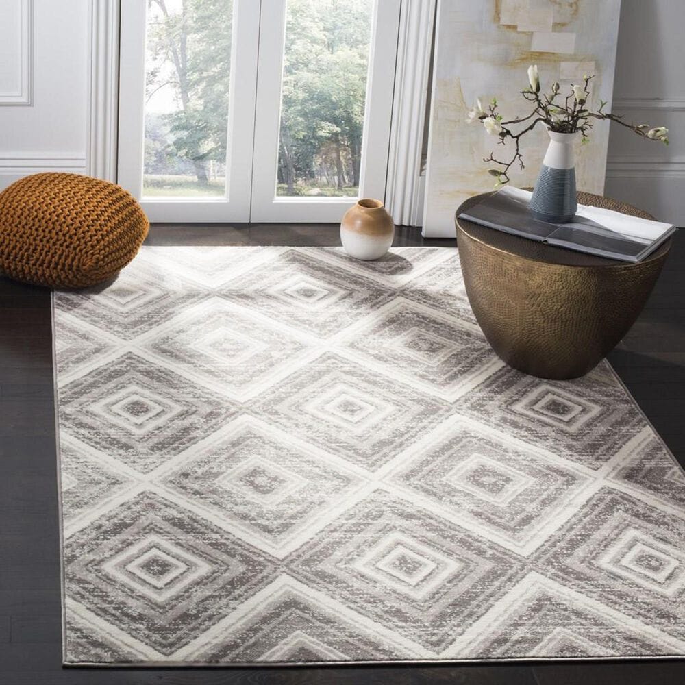 Safavieh Skyler SKY120K 4&#39; x 6&#39; Gray and Ivory Area Rug, , large