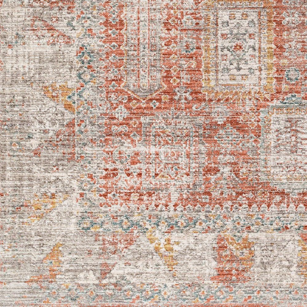 Surya Carlisle CSI2314 7&#39;10&quot; x 10&#39; Brick Red, Off-White, Medium Gray, Olive, Dark Blue and Dark Brown Area Rug, , large