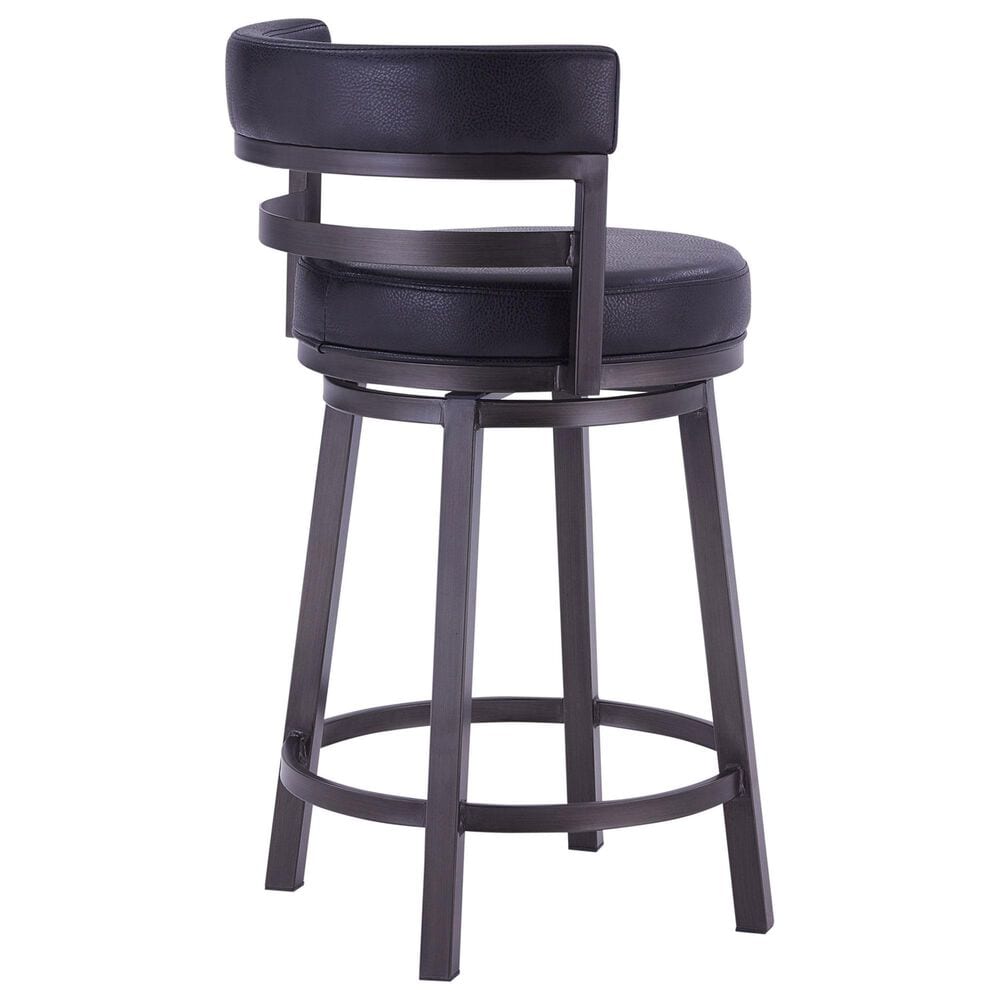 Blue River Titana 26&quot; Swivel Counter Stool with Ford Black Cushion in Mineral, , large