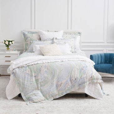 C and F Home Marble 3-Piece King Duvet Set in Sea Glass, , large