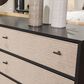 Signature Design by Ashley Charlang 6 Drawer Dresser in Matte Black and Beige, , large
