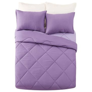 Peking Handicraft Iris 2-Piece Twin/Twin XL Comforter Set in Purple, , large