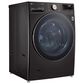 LG 4.5 Cu. Ft. Front Load Washer and 7.4 Cu. Ft. Electric Dryer with TurboWash 360 Laundry Pair in Black Steel, , large