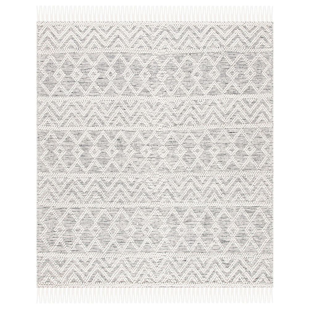 Safavieh Natura NAT353A 4" Square Ivory and Black Area Rug, , large