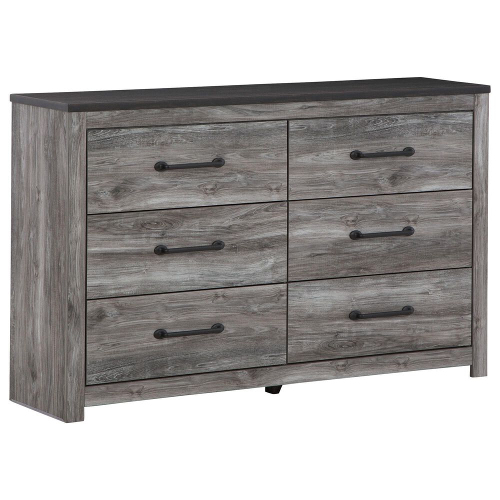 Signature Design by Ashley Bronyan 6-Drawer Dresser and Mirror in Dark Gray, , large