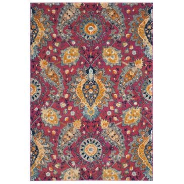 Safavieh Madison MAD600A-5 5"1" x 7"6" Fuchsia/Gold Area Rug, , large