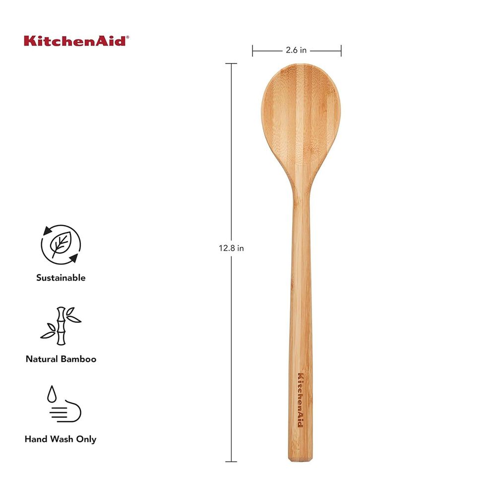 KitchenAid Gadgets Basting Spoon in Bamboo, , large