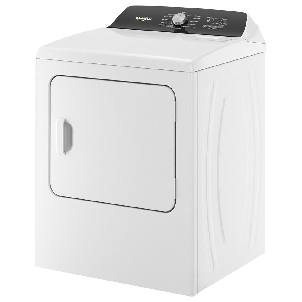 Whirlpool 7. Cu. Ft. Capacity Electric Dryer with Steam in White, , large