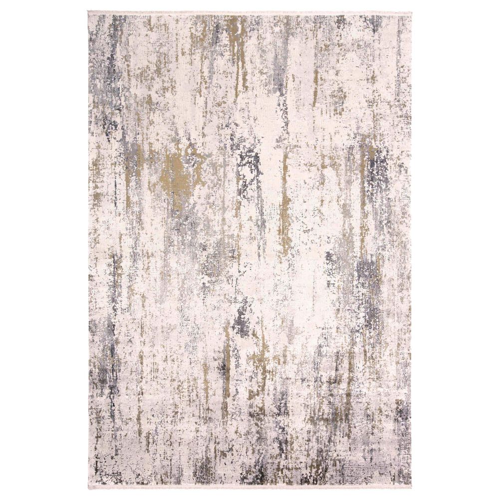 Feizy Rugs Cadiz 7"9" x 11" Ivory and Gray Area Rug, , large