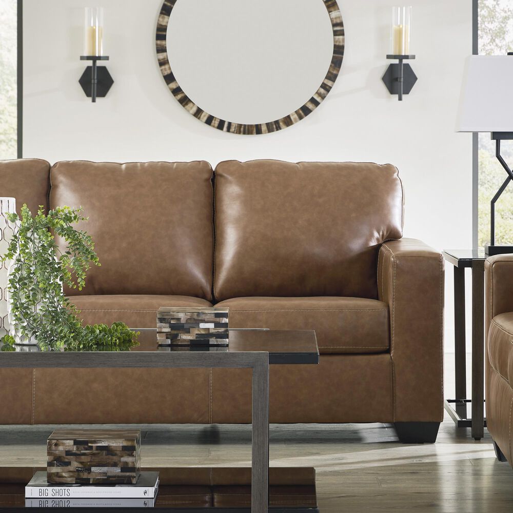 Signature Design by Ashley Bolsena Stationary Sofa in Caramel, , large