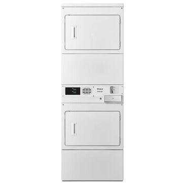 Whirlpool 7.4 Cu. Ft. Commercial Electric Stack Dryer in White, , large