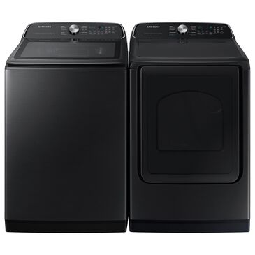 Samsung 5.4 Cu. Ft. Washer and 7.4 Cu. Ft. Electric Dryer in Black , , large