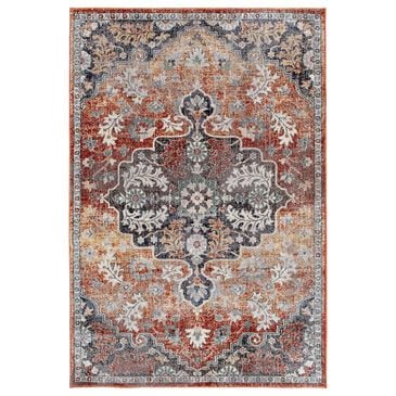 Central Oriental Minerva Edwina 7"10" x 9"10" Spring and Vintage Blue Area Rug, , large