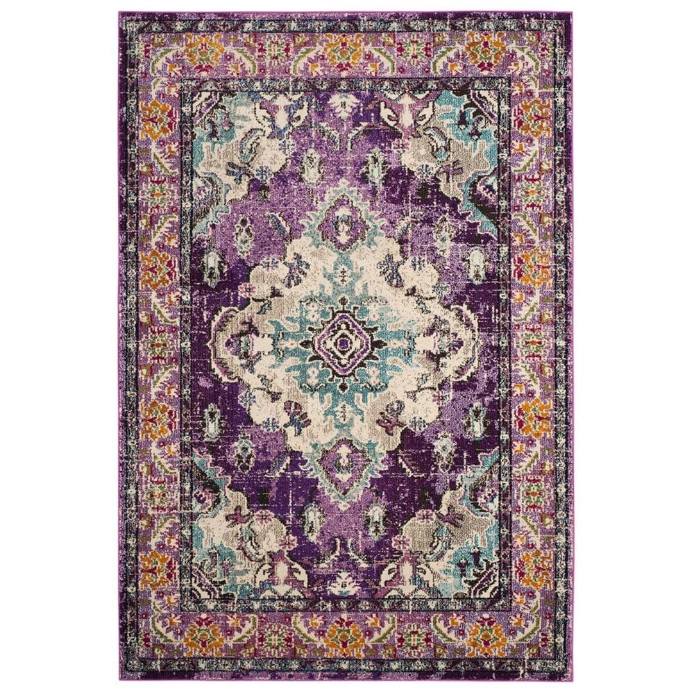 Safavieh Monaco MNC243L-10 10" x 14" Violet/Light Blue Area Rug, , large