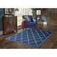 Oriental Weavers Marina 7765B 7"10" x 10"10" Navy and Ivory Area Rug, , large