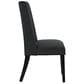 Modway Baron Vinyl Dining Chair in Black, , large