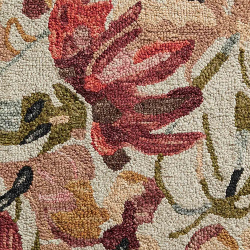 Loloi Belladonna 2&#39;3&quot; x 3&#39;9&quot; Ivory and Raspberry Area Rug, , large