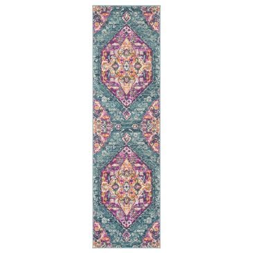 Safavieh Madison MAD119C 2"3" x 6" Blue and Fuchsia Runner, , large