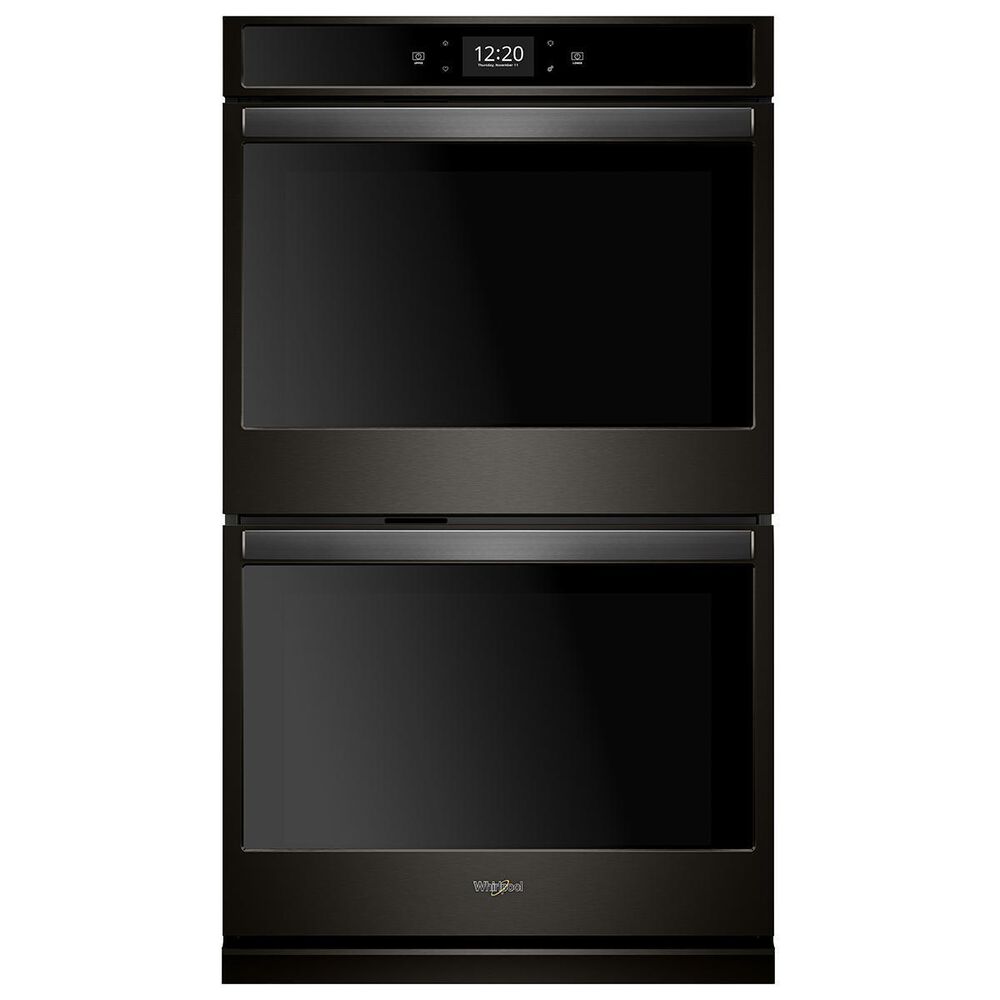 Whirlpool 30" 10 Cu. Ft. Smart Double Wall Oven with True Convection Cooking - Black, , large