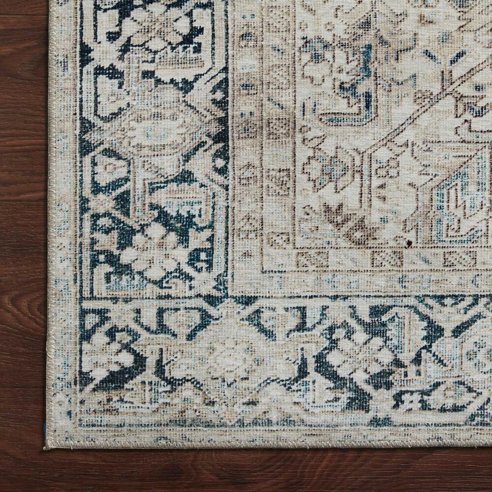 Magnolia Home Lenna LEA-06 3&#39;6&quot; x 5&#39;6&quot; Natural and Denim Area Rug, , large