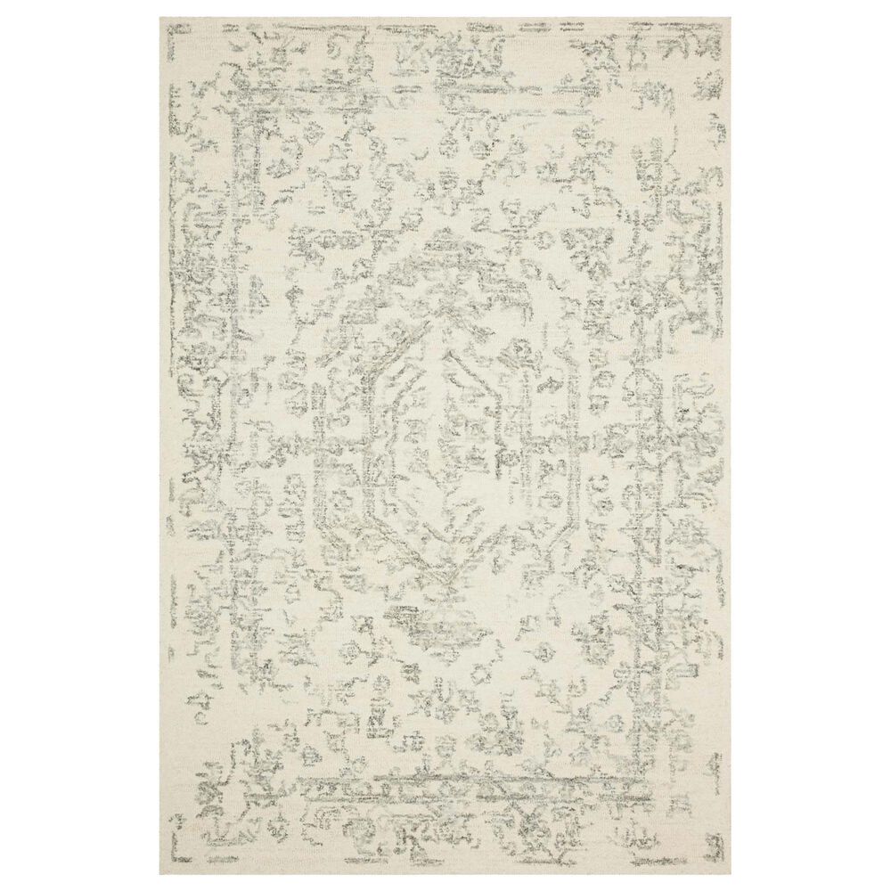 Magnolia Home Annie ANN-01 2"3" x 3"9" White and Grey Area Rug, , large