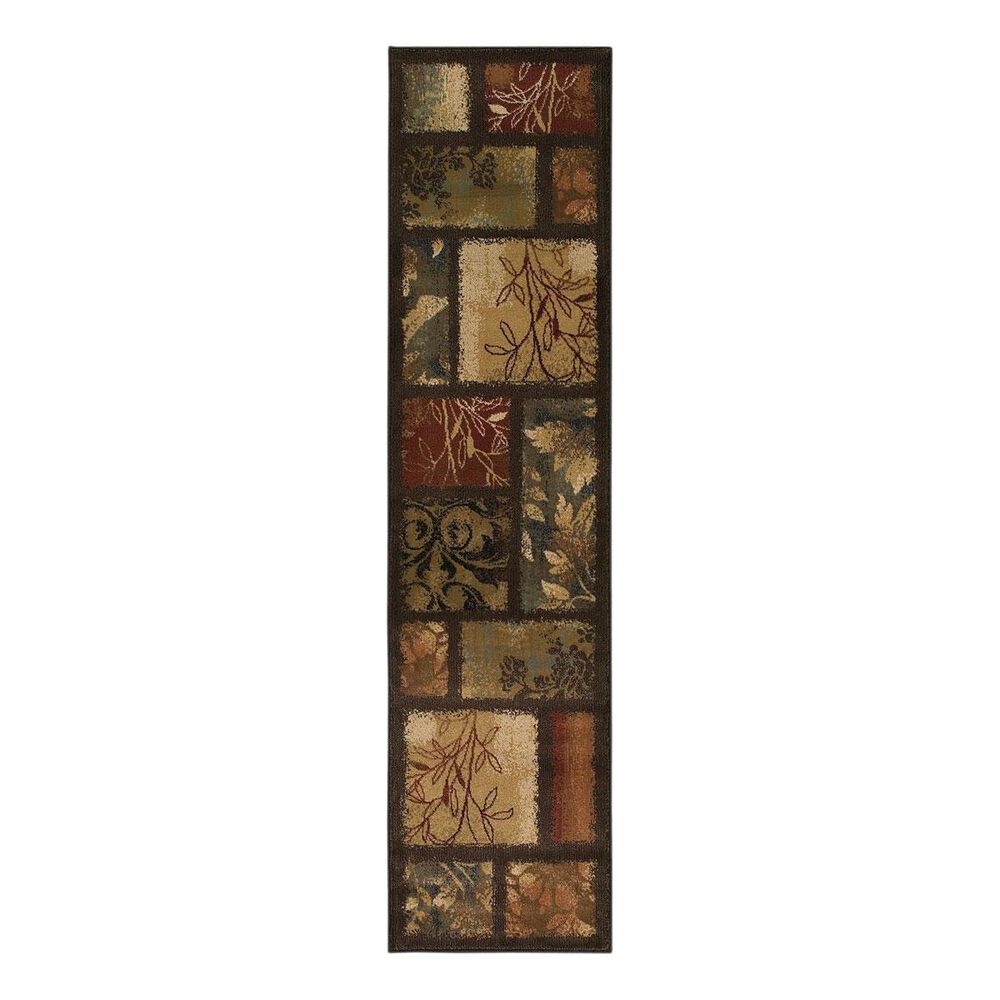 Oriental Weavers Hudson 1699G 1"11" x 7"6" Brown Runner, , large