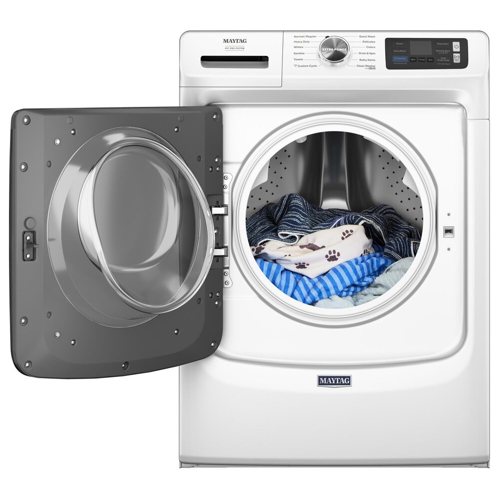 Maytag 5 Cu. Ft. Capacity Front Load Washer in White, , large