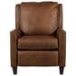 Smith Brothers Leather Push Back Recliner in Caramel Brown, , large