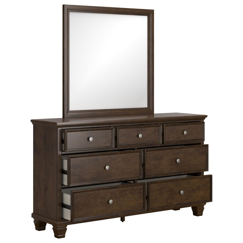 Signature Design by Ashley Danabrin 7-Drawer Dresser and Mirror in Brown, , large