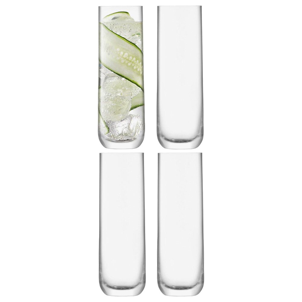LSA International Borough 14 Oz Highball Glass in Clear &#40;Set of 4&#41;, , large