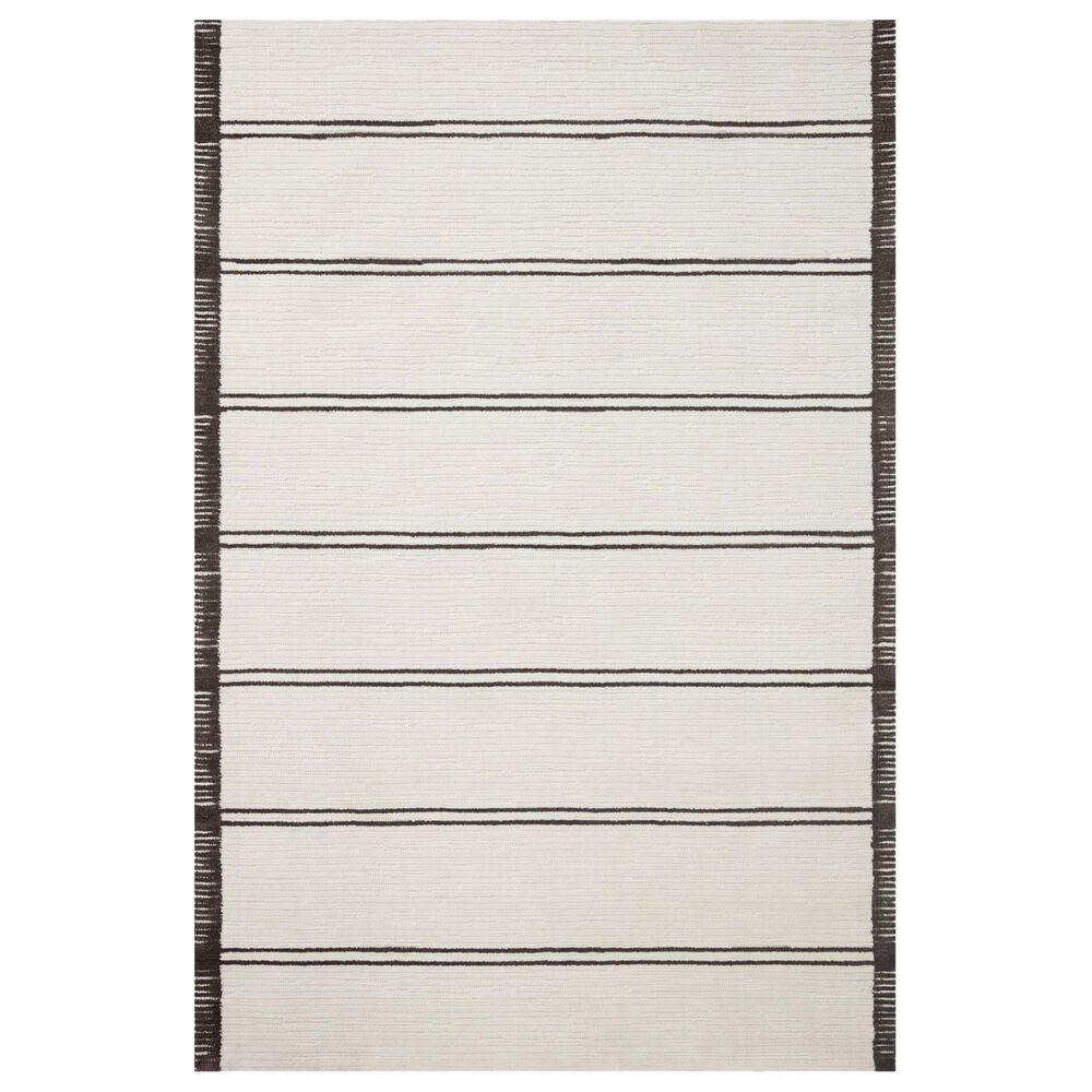 Magnolia Home Logan 2"6" x 7"6" White and Mocha Runner, , large