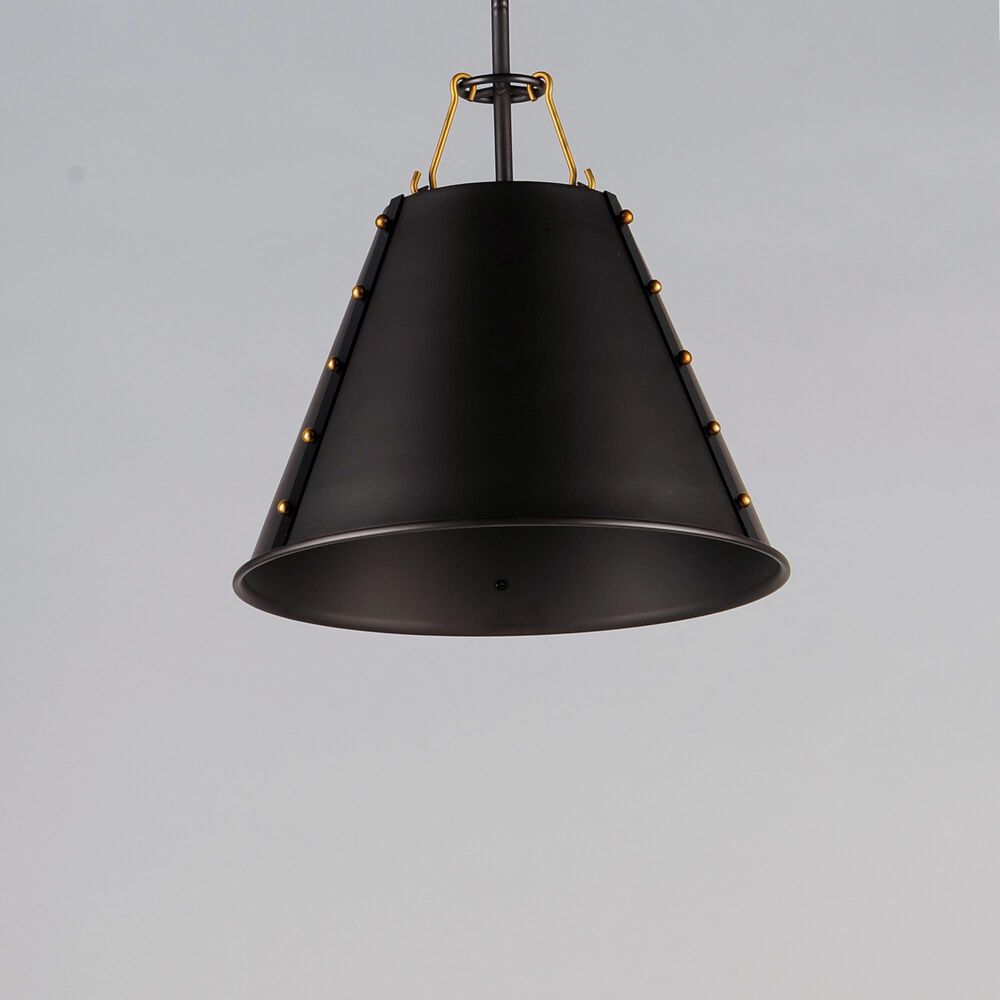 Maxim Lighting Trestle 1-Light Pendant in Oil Rubbed Bronze and Antique Brass, , large