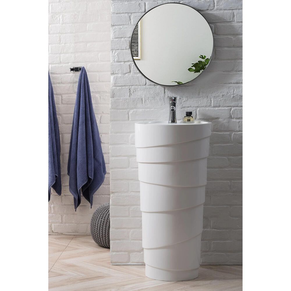 James Martin Quebec 17.5&quot; Single Vanity in Bright White, , large