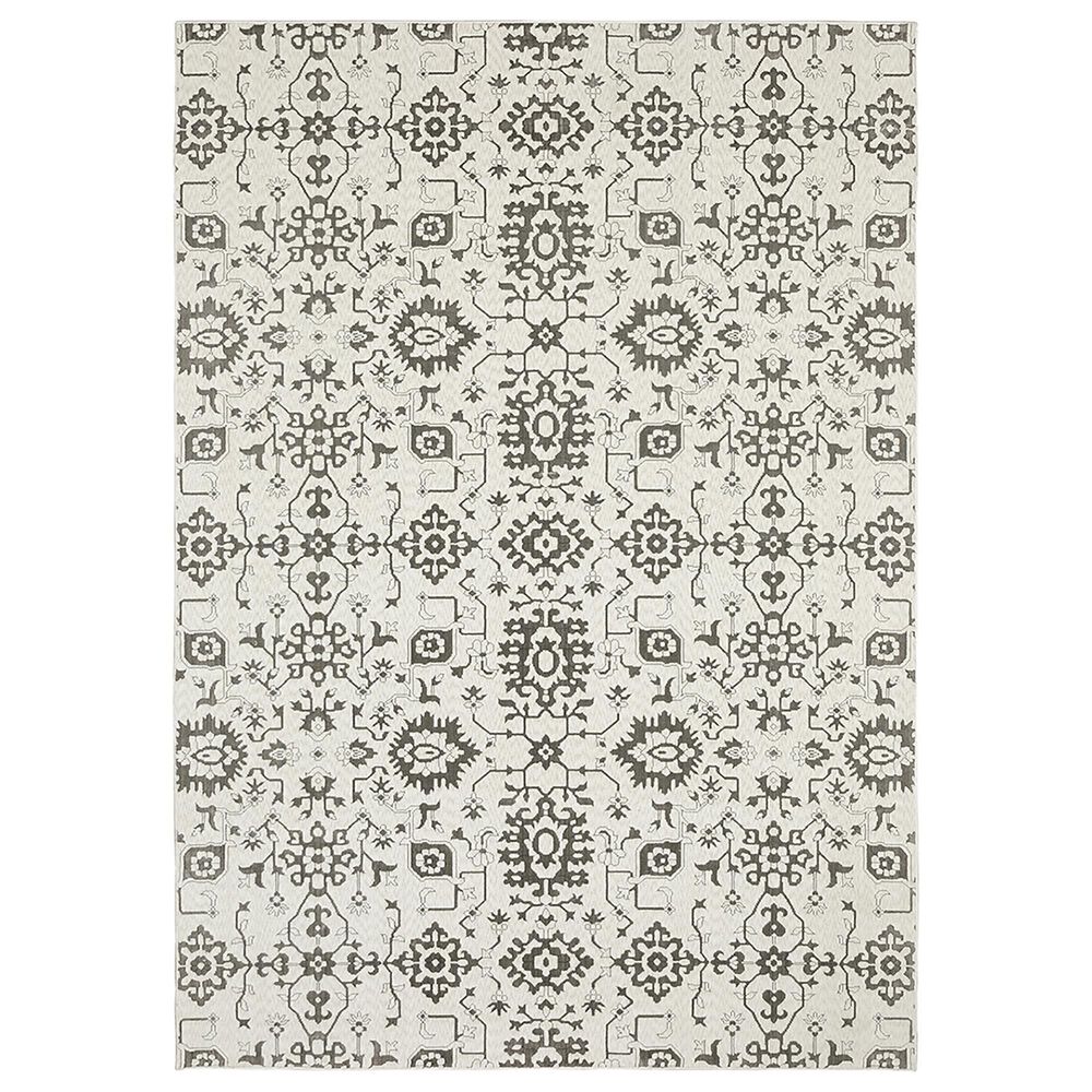 Oriental Weavers Intrigue INT08 6"7" x 9"6" Ivory Area Rug, , large