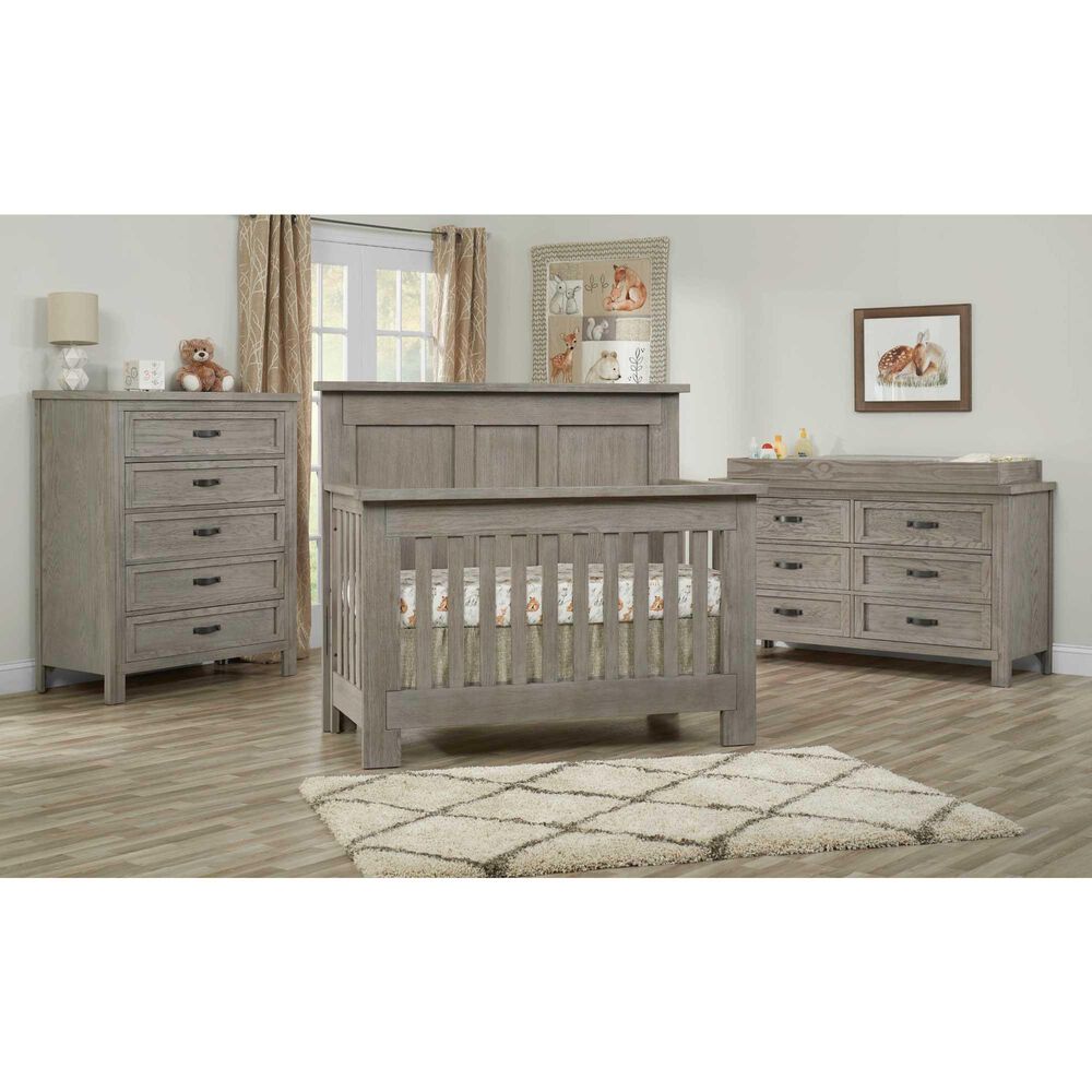 Oxford Baby Hanover 5-Drawer Chest in Oak Gray, , large