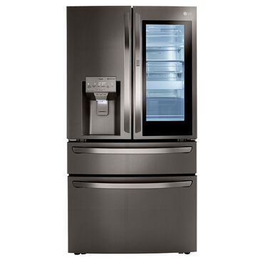 LG 23 Cu. Ft. Smart wi-fi Enabled InstaView Door-in-Door Counter-Depth Refrigerator w/ Craft Ice Maker - Black Stainless Steel, , large