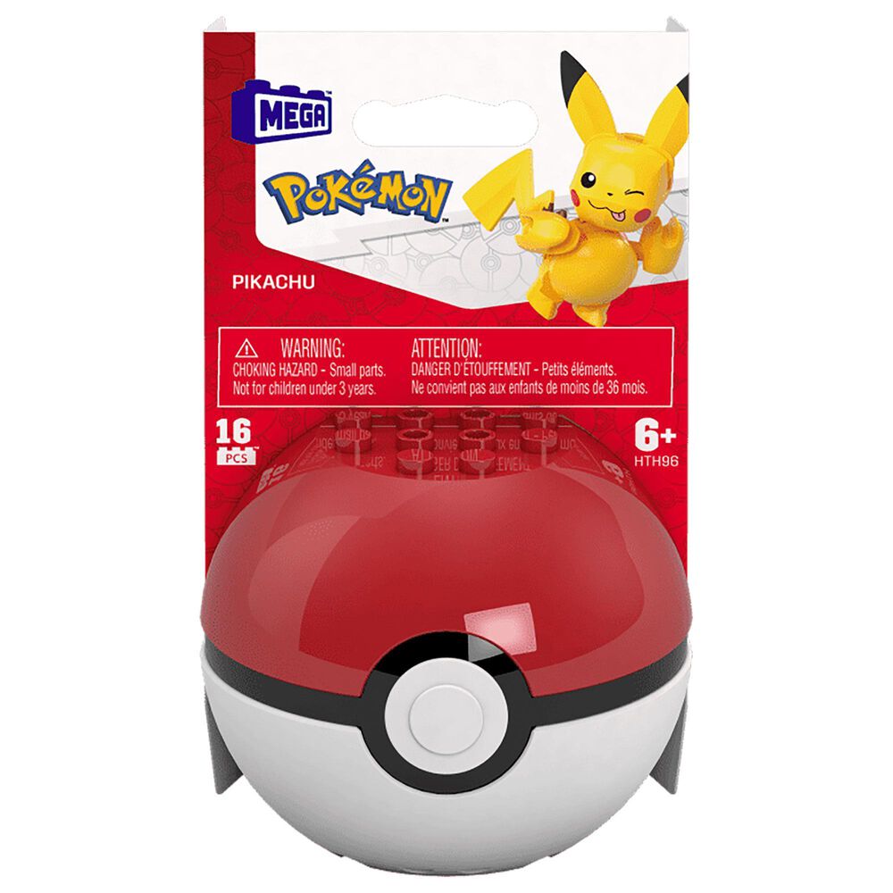 Mattel Pokemon Mega Contrux Pokeball : Pikachu, , large