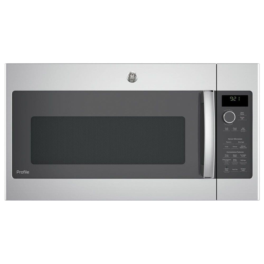 GE Profile 2.1 Cu. Ft. Over-the-Range Microwave with Sensor in Stainless Steel, , large