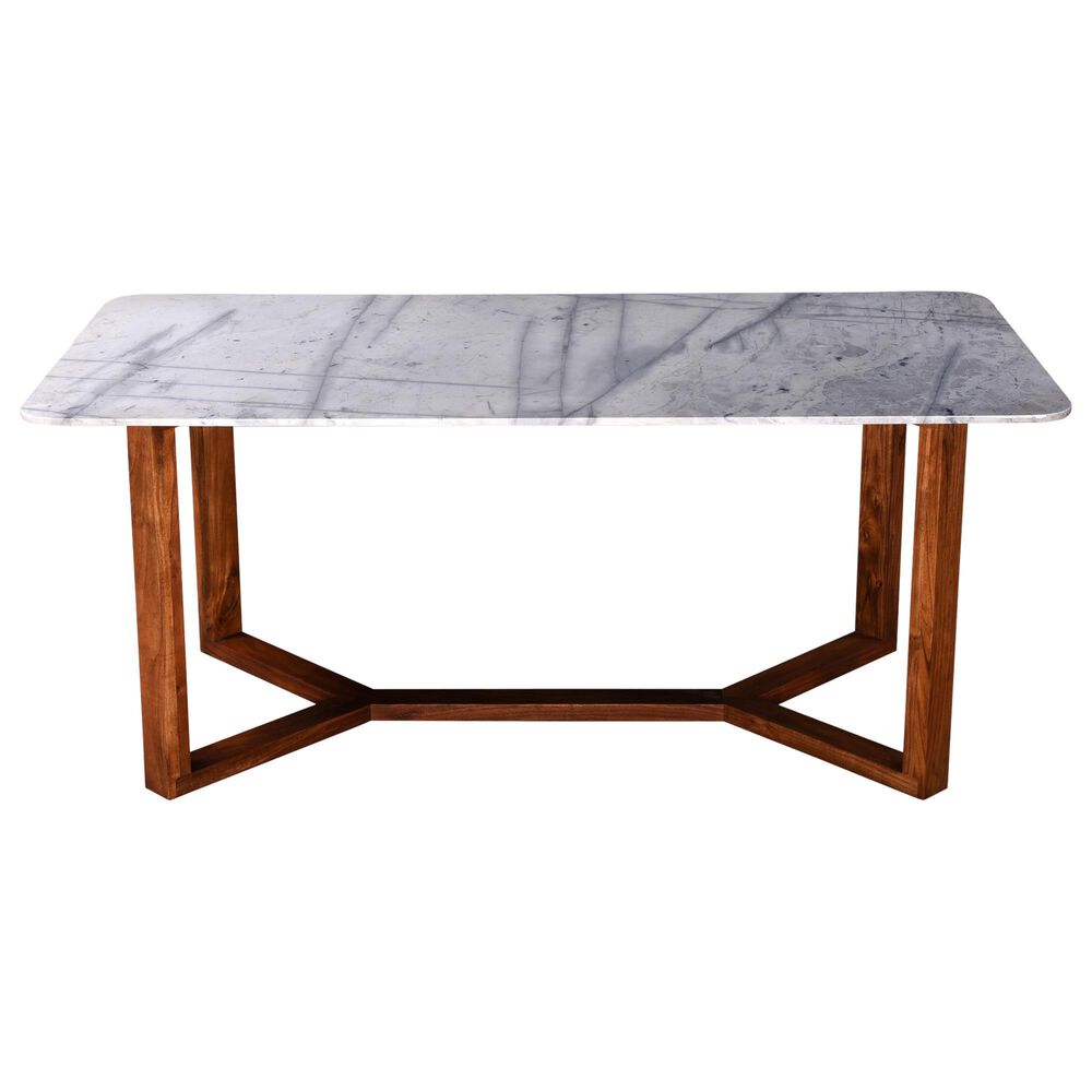 Moe&#39;s Home Collection Jinxx Dining Table in Darker Grey, Charcoal, Off White and Brown - Table Only, , large