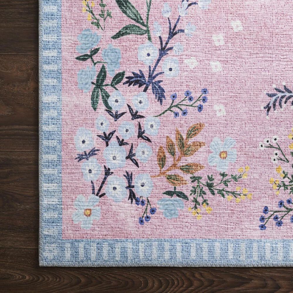 Rifle Paper Co. Palais PAL-03 5&#39; x 7&#39;6&quot; Rose and Sky Area Rug, , large