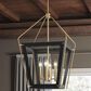 Quoizel Abbeville 4-Light Pendant Ceiling Light in Earth Black and Gold, , large