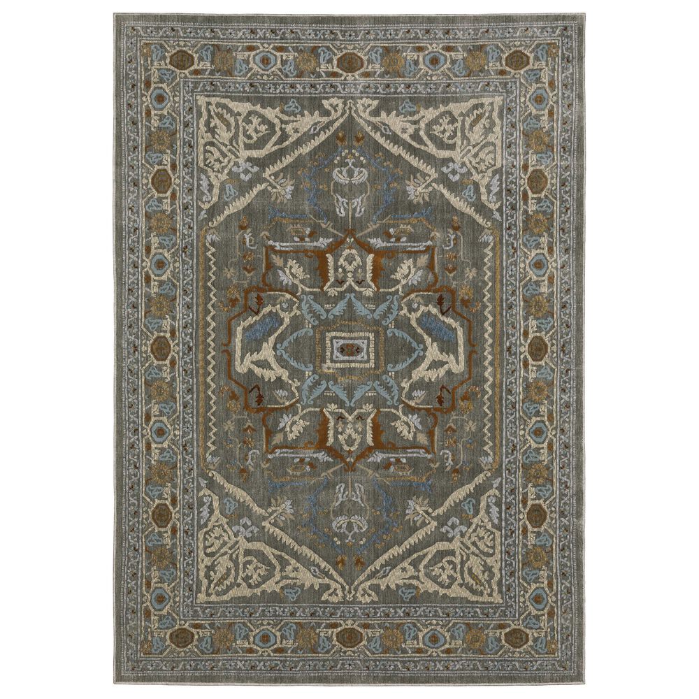 Oriental Weavers Ellington 9"10" x 12"10" Grey and Multicolor Area Rug, , large