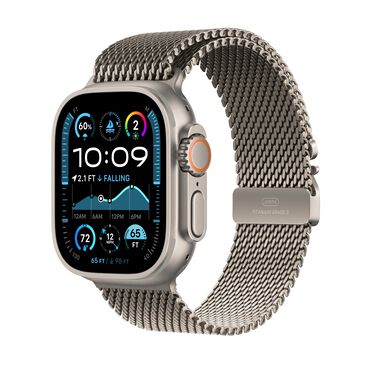 Apple Watch Ultra 2 GPS + Cellular 49mm Natural Titanium Case with Tan Alpine Loop - Large (Pre-Order), , large