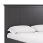 Urban Home Grace Eastern King Panel Bed in Raven Black, , large